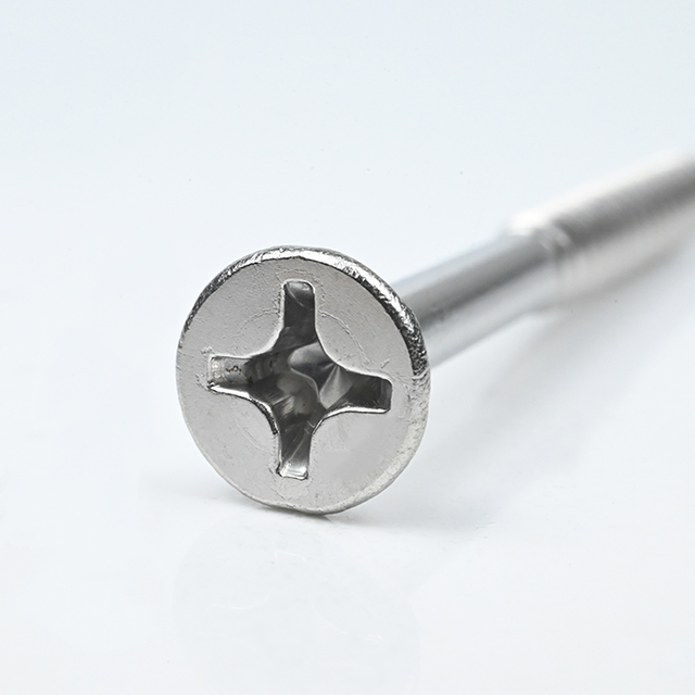 SUS316 Шуруп с плоской головкой Phillips и 3 ребрами 12#-11*70