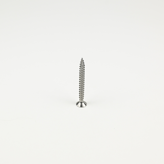 SUS316 Двойной Pozi с плоской головкой и 6 ребрами Винт для ДСП T-17 M6-2,6*60