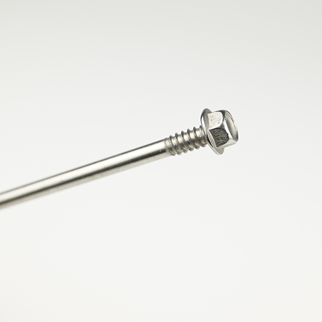 SUS410 Самосверлящий винт с шестигранной шайбой и полурезьбой ST6.3-20*200