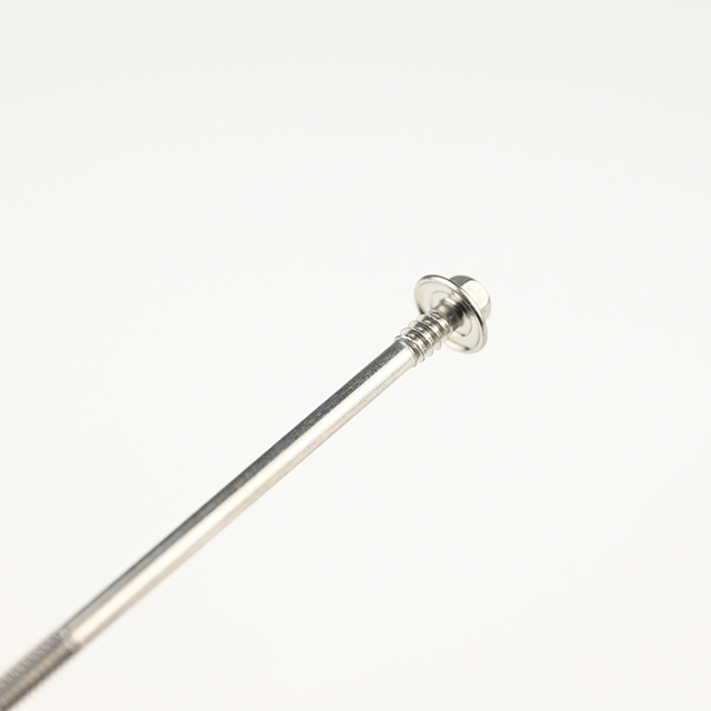 SUS410 Самосверлящий винт с шестигранной шайбой и двойной резьбой ST5.5-24*140