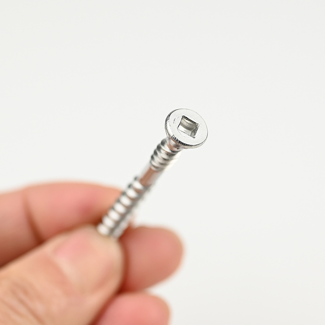 SUS304 Квадратная обрезная головка с 4 ребрами Шуруп для гипсокартона 10#-8*50