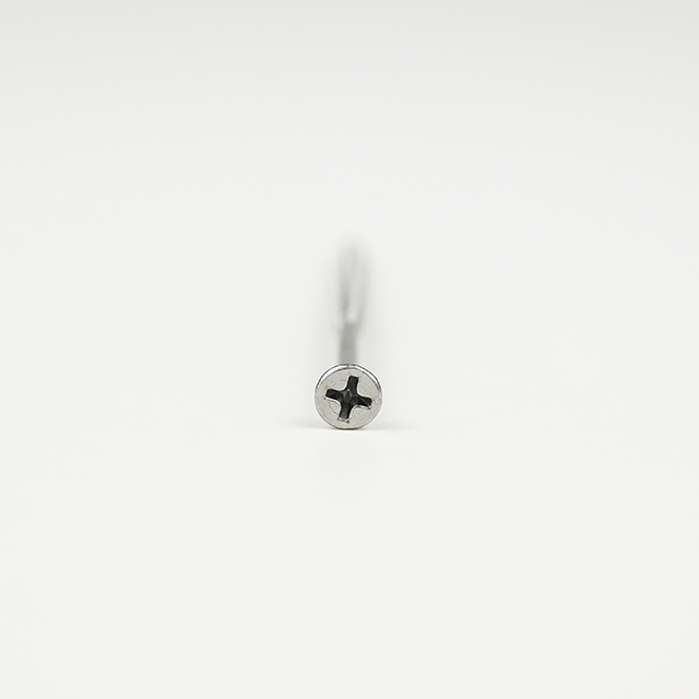 SUS410 Винт для ДСП с плоской головкой Phillips и 6 ребрами T-17 3,8-2,3*75