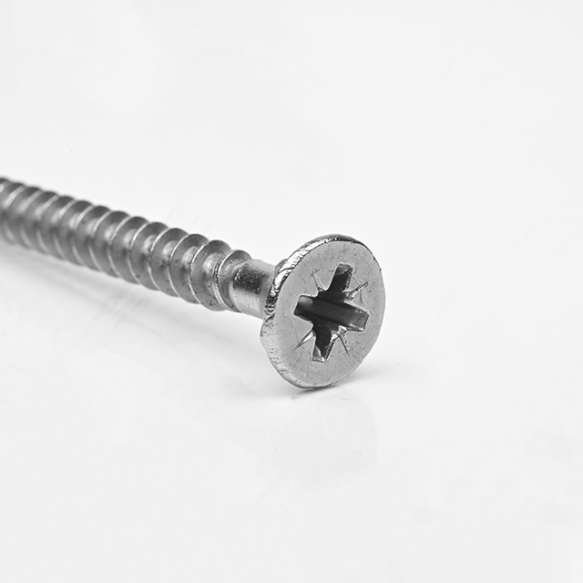 SUS316 Двойная зенковка Pozi с 6 ребрами Винт для ДСП T-17 M5-2,2*70